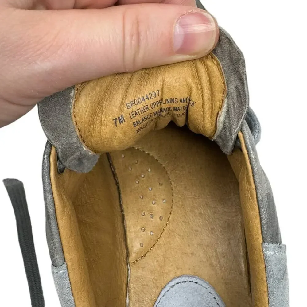 Sofft Parkyn Gray Leather Camo Print Platform Sneaker 7 Comfort‎ Shoes